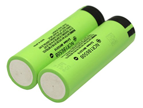 Panasonic NCR18650B - Pilas recargables (paquete de 2, 3400 mAh, Li-Ion) - Baterias 18650 - Pilas 18650